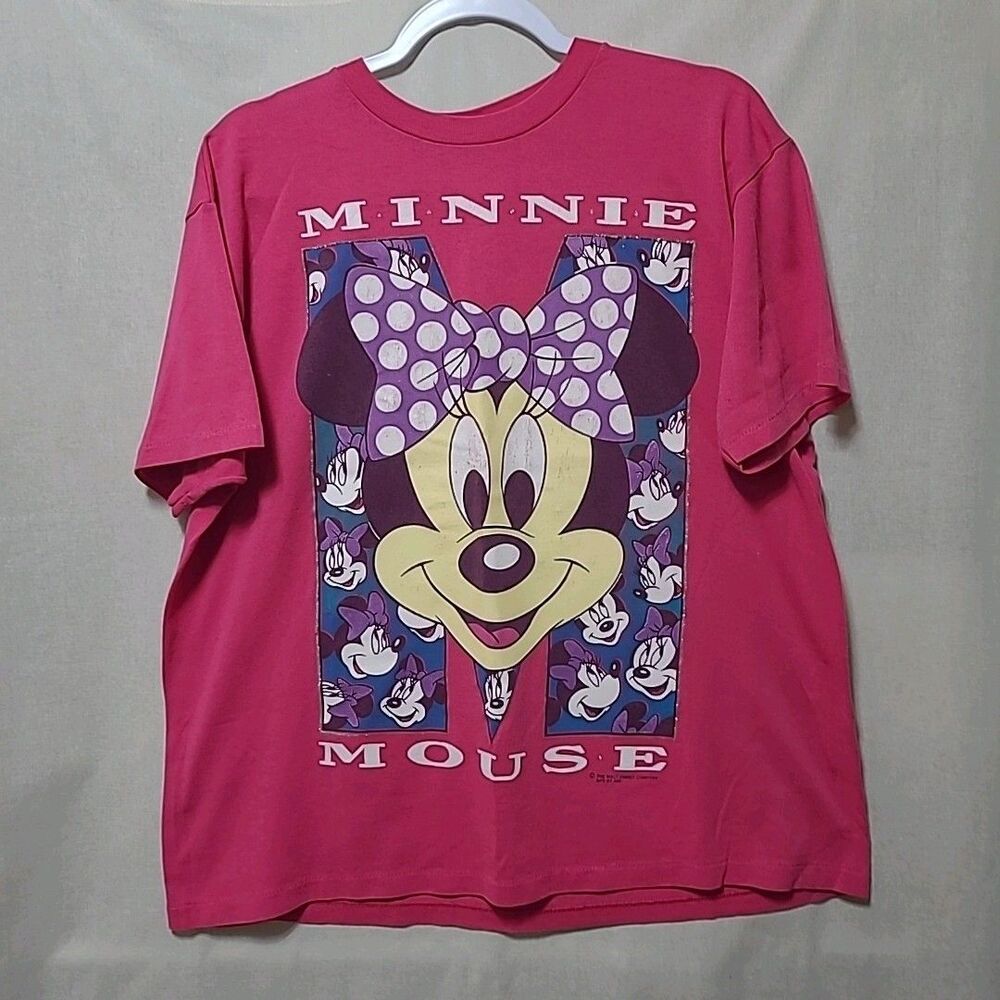 Vintage Minnie Mouse T Shirt Womens Size L Walt Disney Company Tag Single Stitch